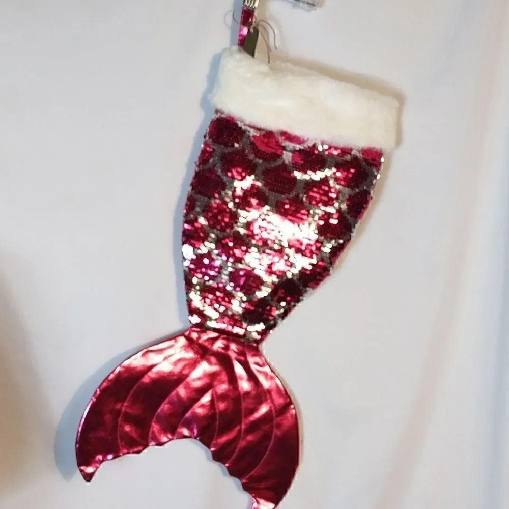 Flip Sequined "Mermaid" Christmas Stocking
